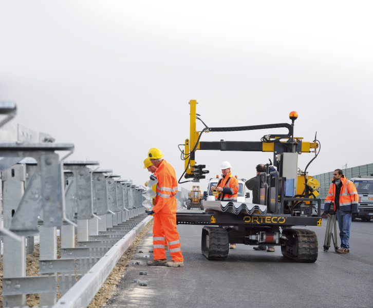 Orteco P.B.ONE Leitplanken-Rammmaschine
